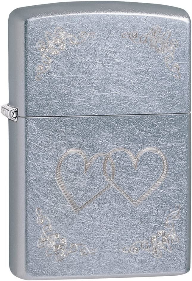 Zippo Heart to Heart Street Chrome 24016