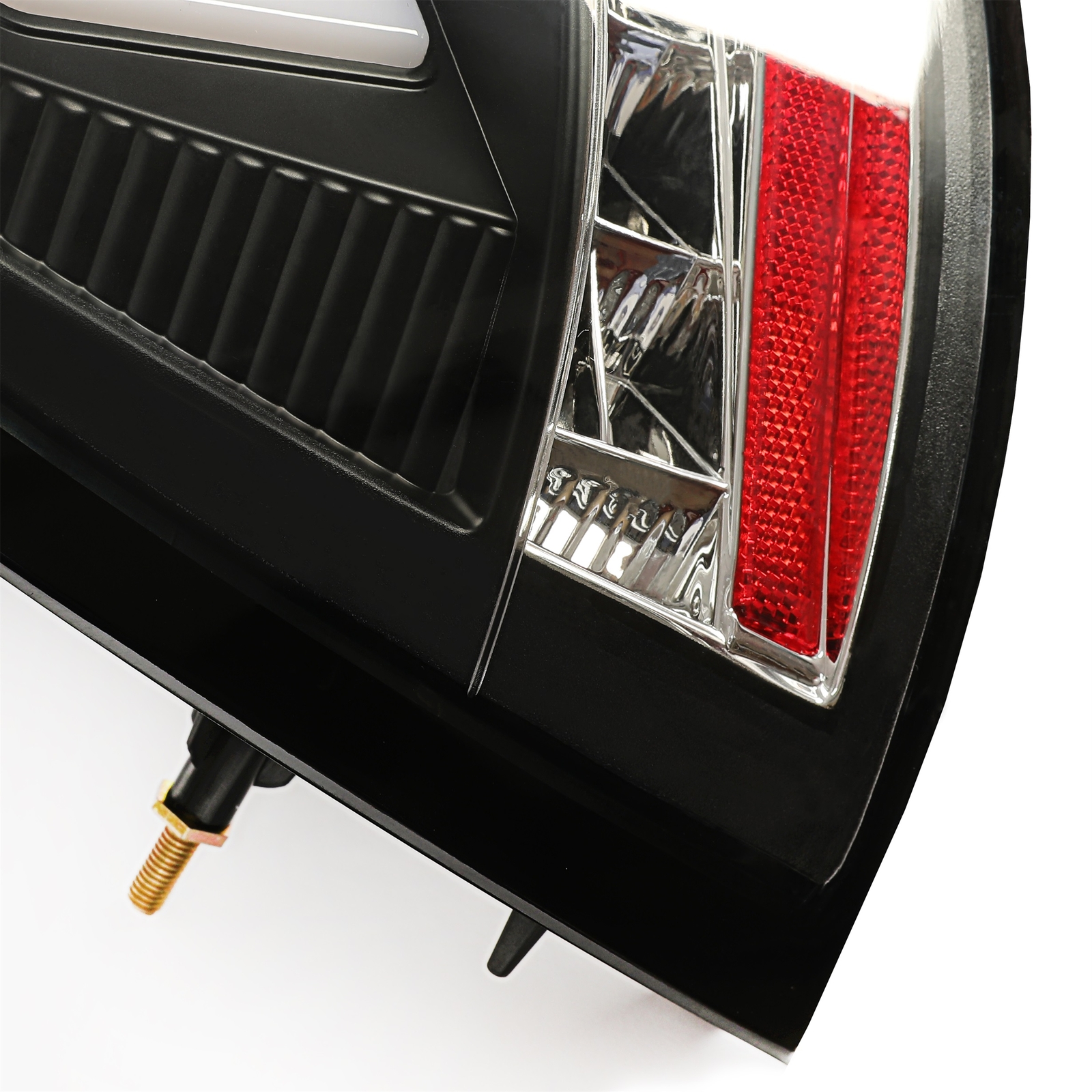 For 1999-2004 Ford Mustang Sequential Signal LED Tail Lights w/ Red Tube Black