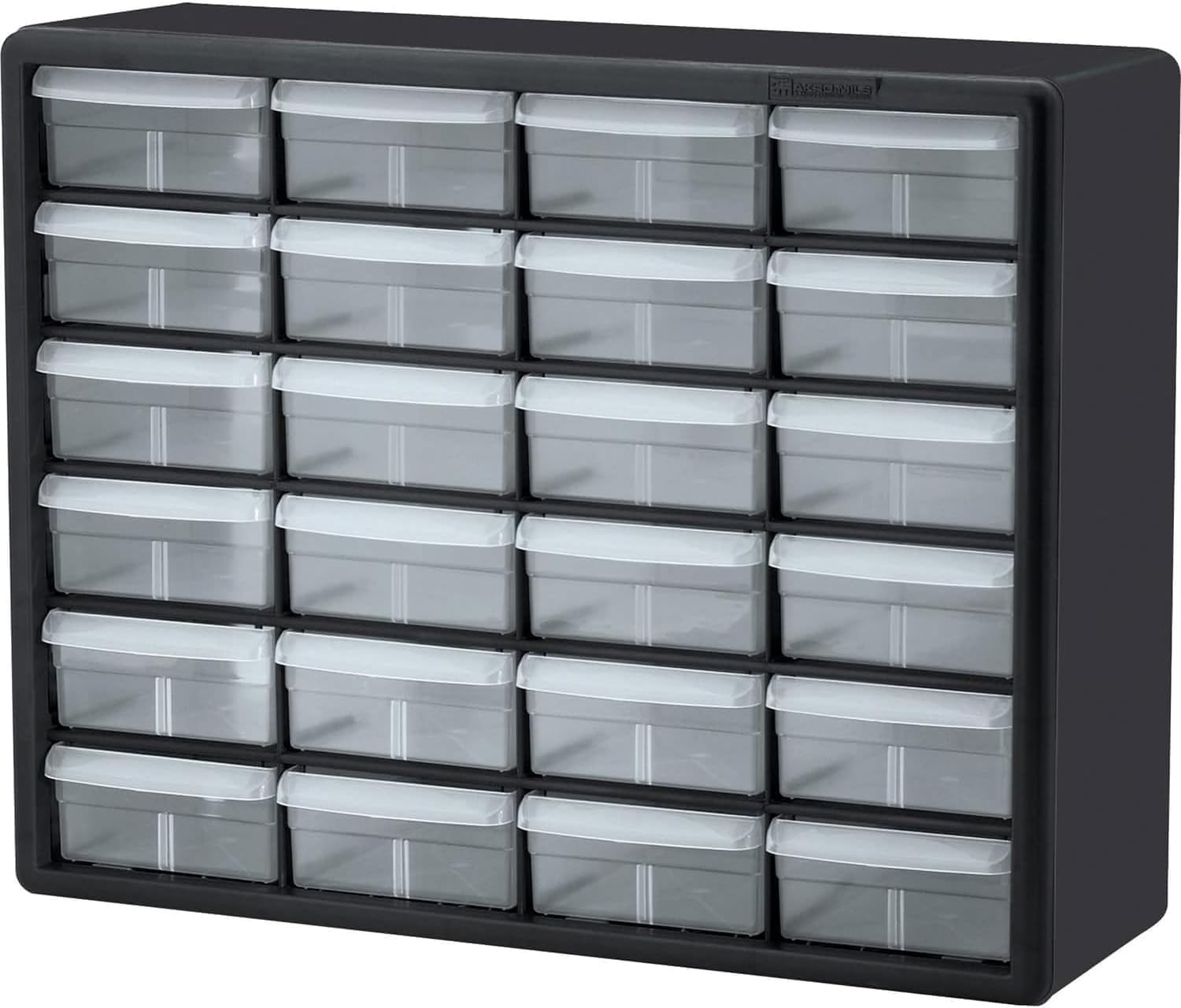 24-Drawer Plastic Drawer Storage Cabinet for Garage Organization, Bead Organizer