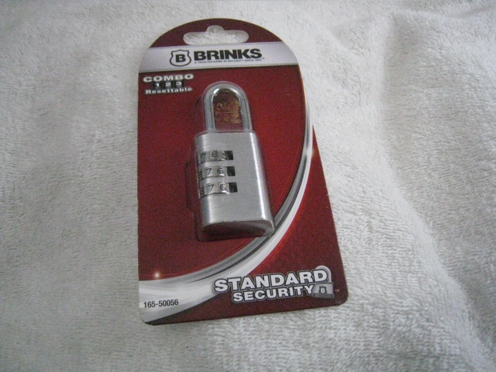 Brinks 165-50056 resettable Combo standard Security pad lock padlock NEW 3" SM