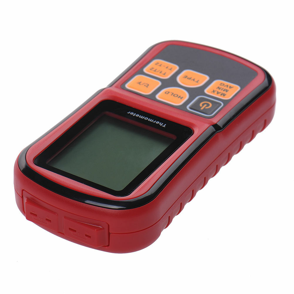 Digital Thermometer Dual Channel Input Thermocouple K J T E R S N C/F Selection