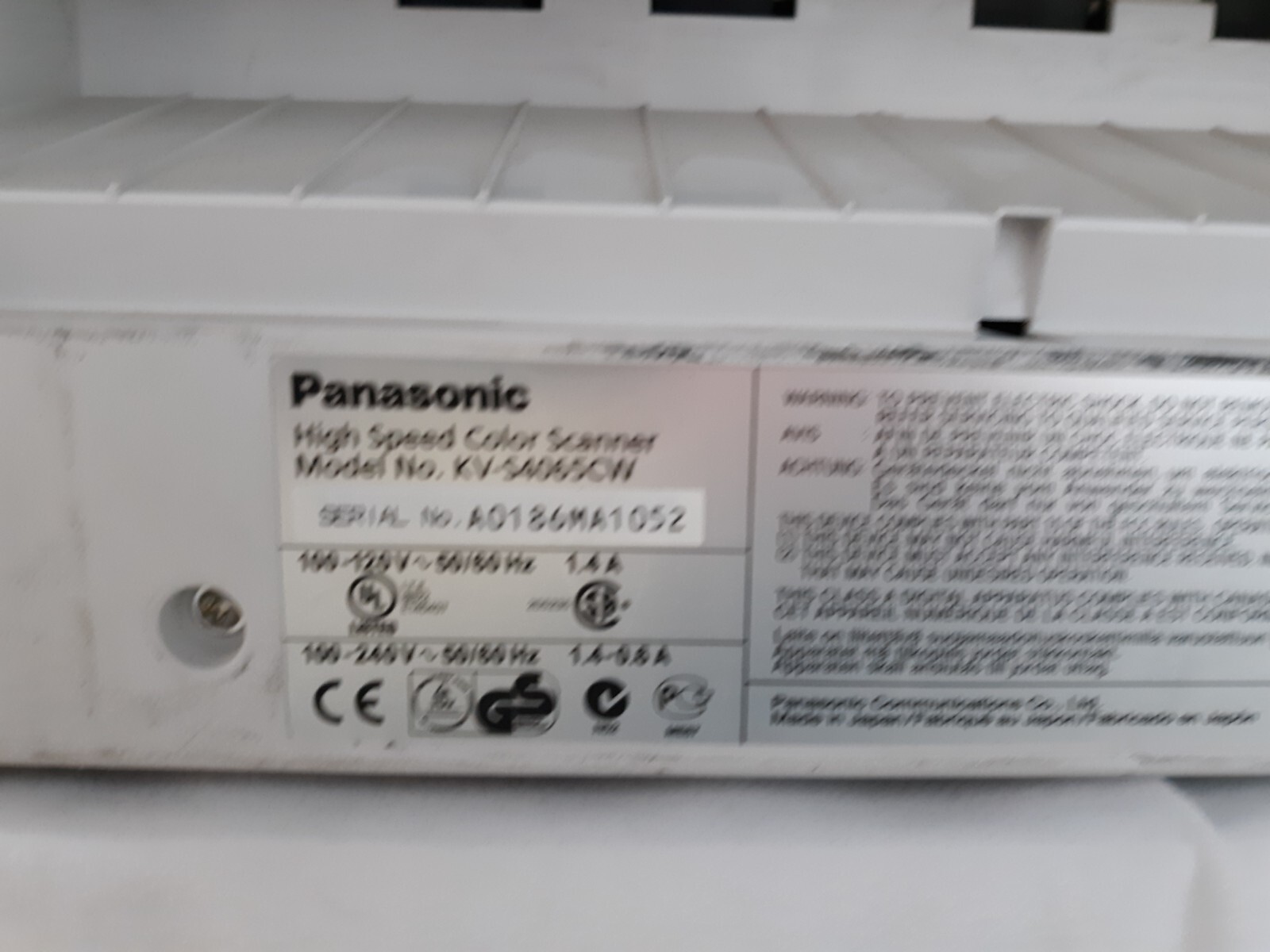 Panasonic KV-S4065CW Document Scanner