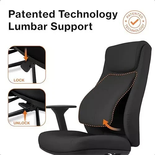 WELLNEWLIFE Posturelift Ergonomic Office Chair WNO-0002BL – BLACK