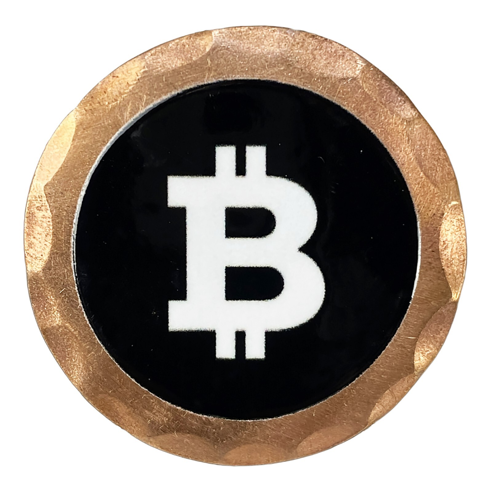 Bitcoin Forged Copper Golf Ball Marker by Sunfish
