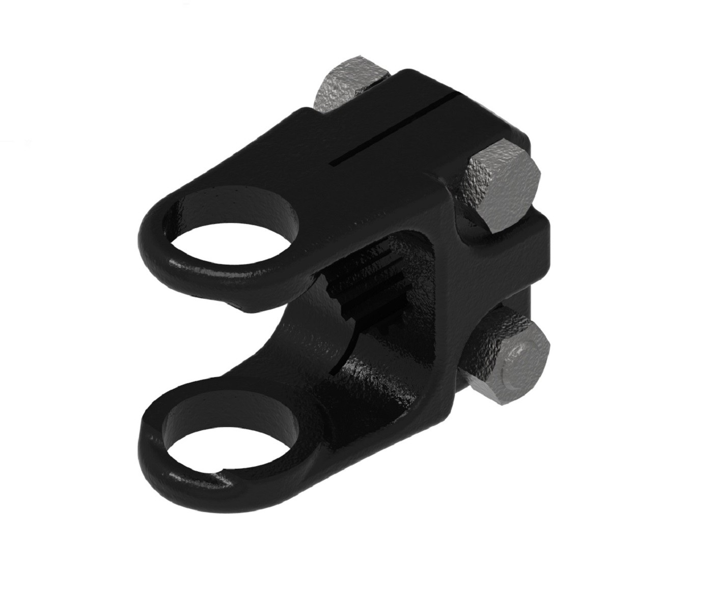 Weasler 1" Bore x 15 Spline Clamp Lawn & Garden Yoke w/ Bolt Holes & Set Screw