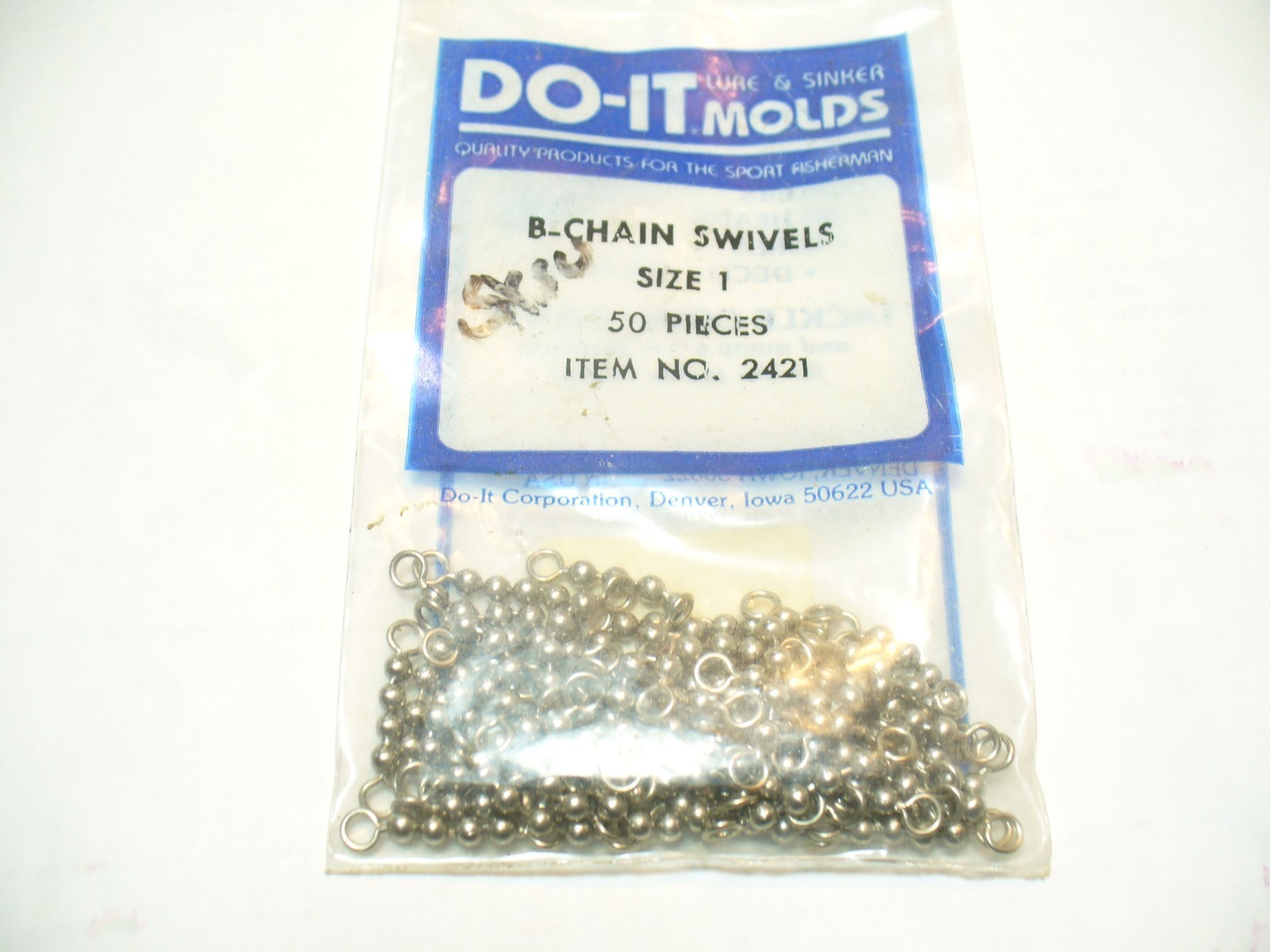 DO-IT Bead Chain Swivels 50 ct  SIZE 1 #2421