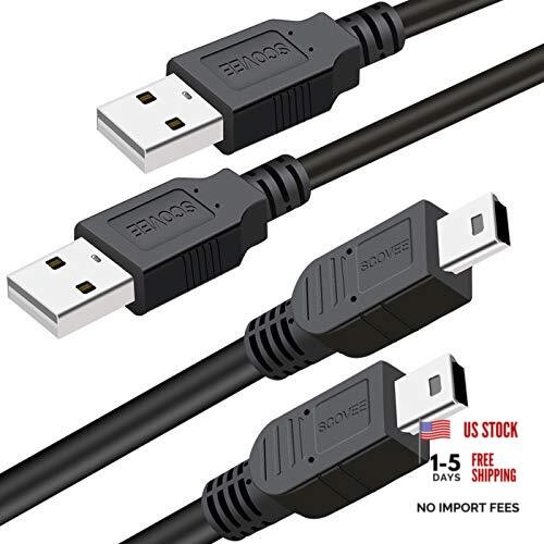 PS3 Controller Charger Cord, 2 Pack PS3 Charger Cable for Sony 10ft