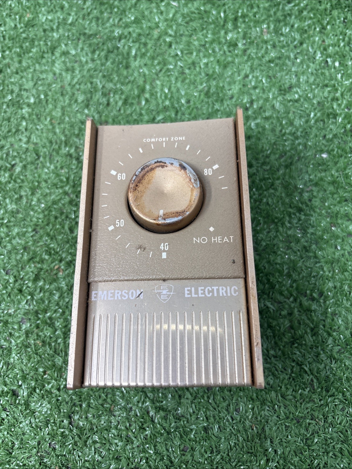 Golden/ Bronze Emerson Electric Thermostat Look closely
