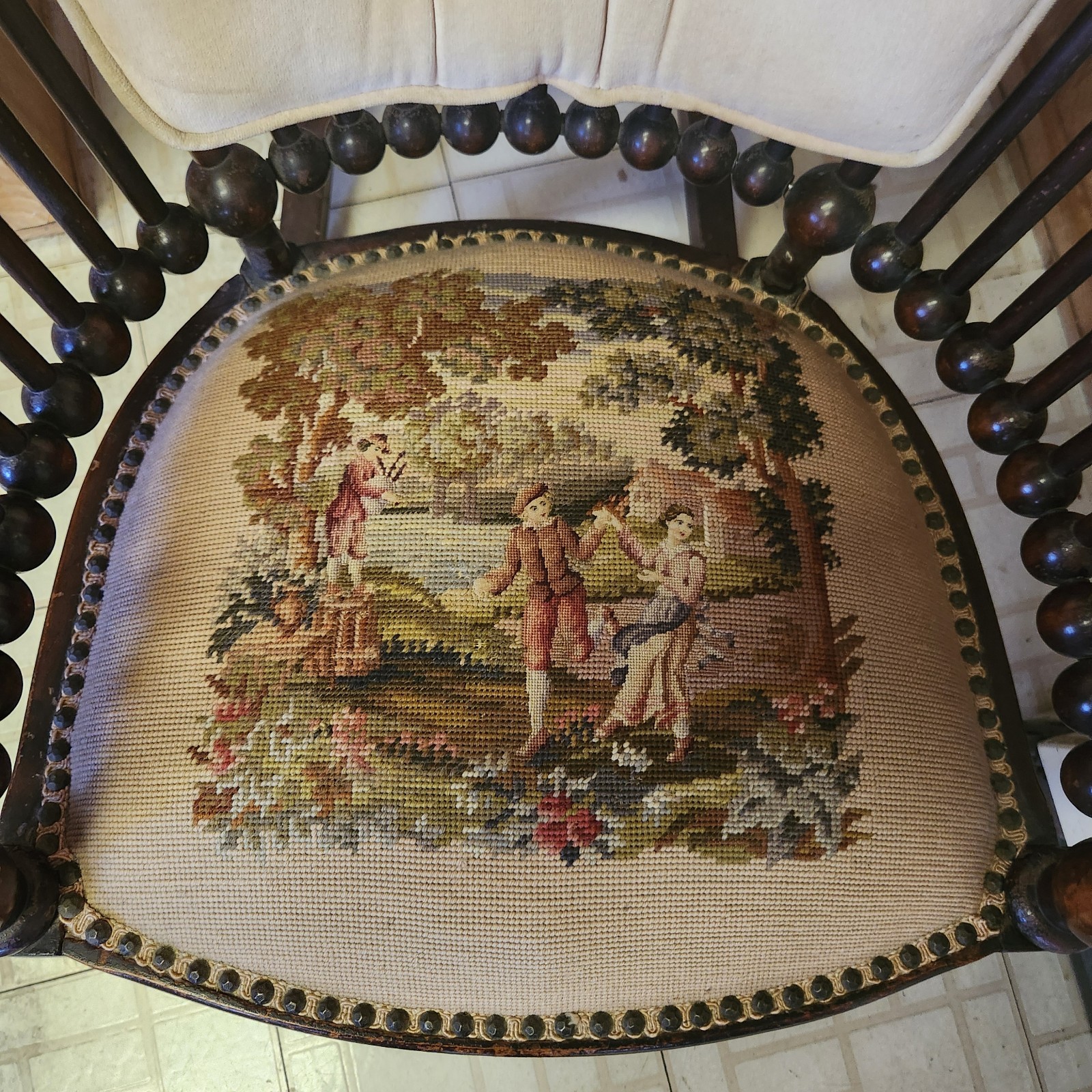 Victorian "Lollipop" Rocking Chair.