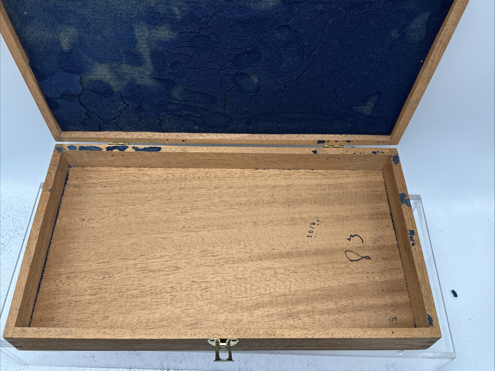 ORIGINAL S&W N-FRAME MAHOGANY PRESENTATION CASE 6" BARREL W/ DRAWER & INSERT