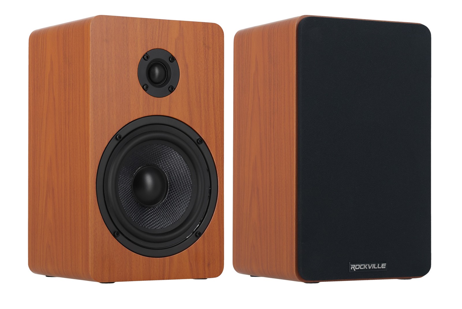2) Rockville RockShelf 54C 360w Wood 5.25" Home Theater Bookshelf Speakers/4 Ohm