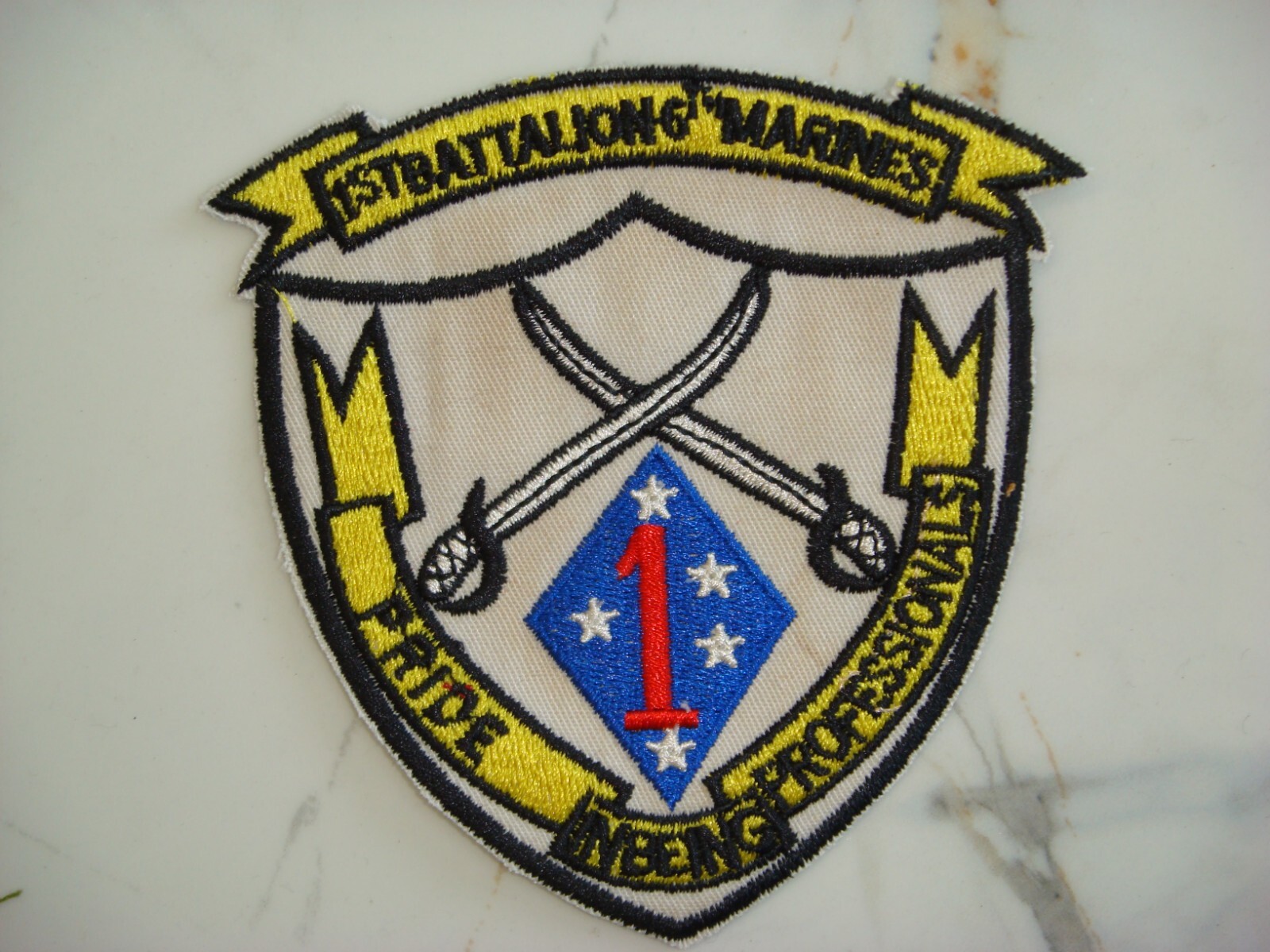 USMC 1st BATTALION -6th MARINES RGT- 1st MARINES DIVISION, VIETNAM WAR PATCH