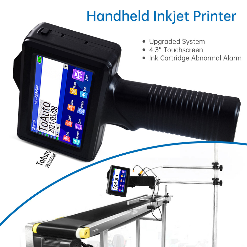 Handheld Inkjet Printer 600DPI Date Brand QR Barcode Coding Logo Digetal achine