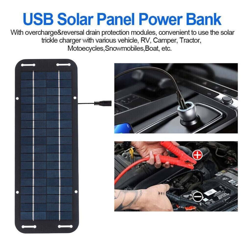 30W Solar Panel 18V Charging Camping Supply Doubles Output for current