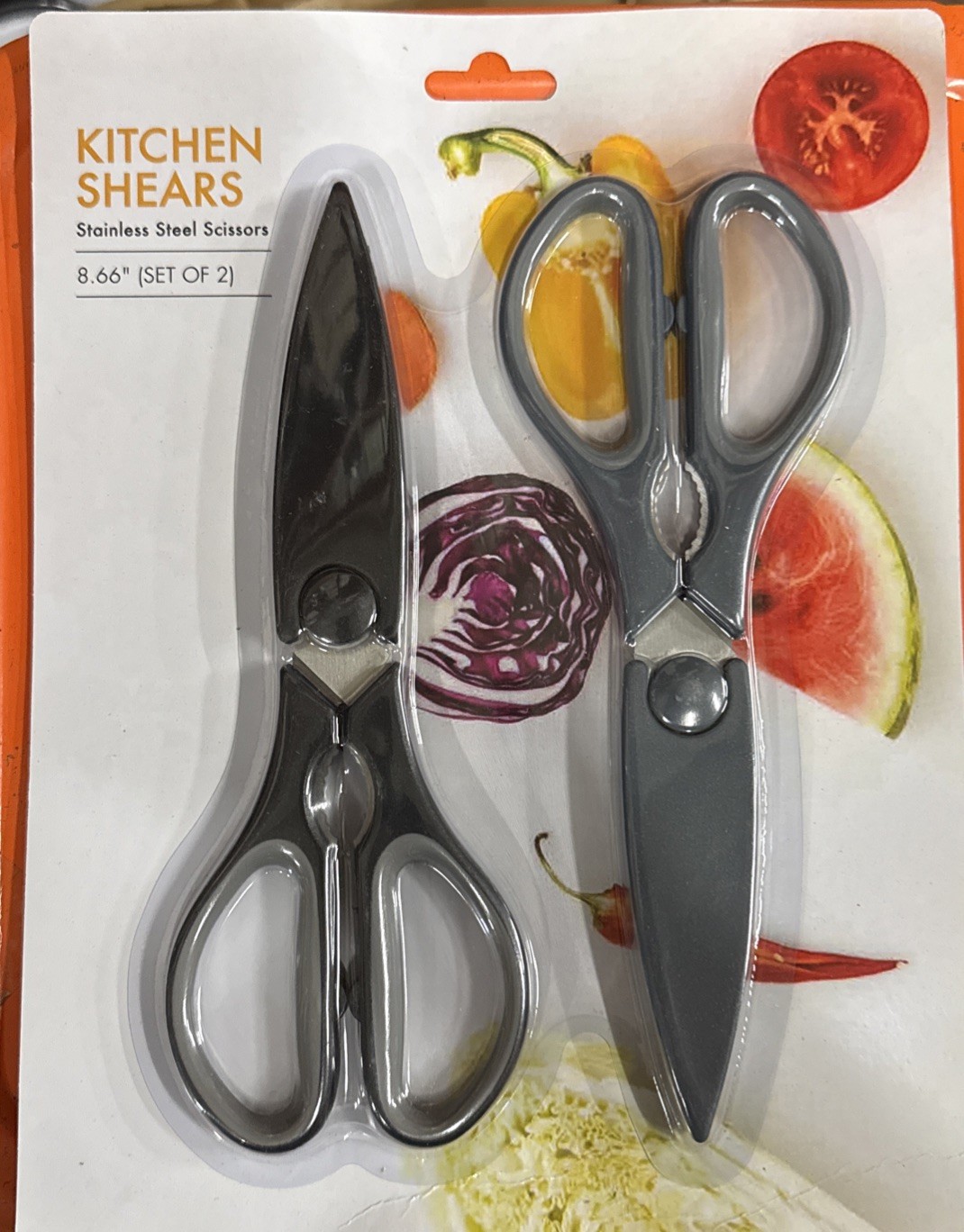 Kitchen Shears - Stainless Steel Scissors - 2 Pack