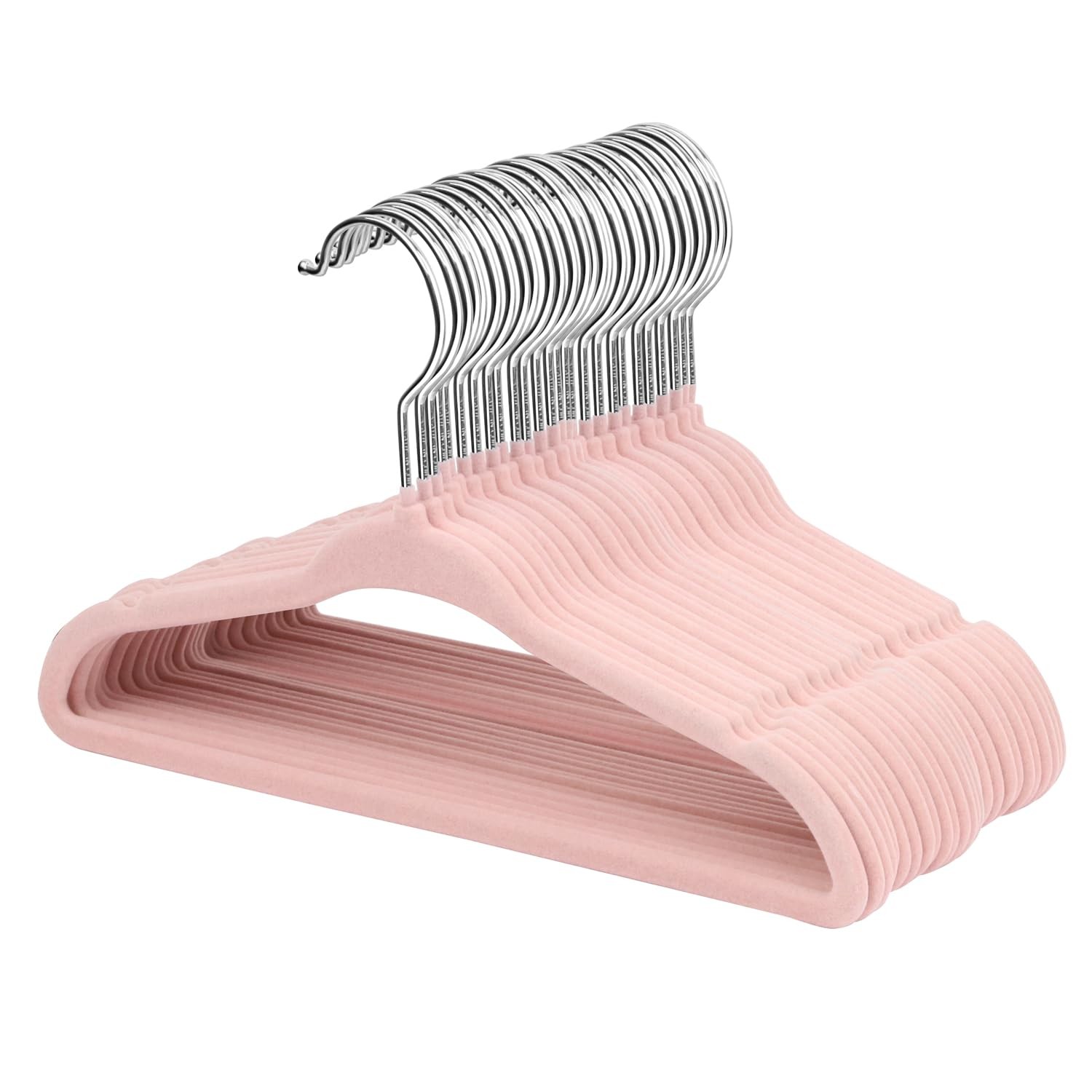 Velvet Baby Clothes Hangers, Baby Toddler Kids Hangers with Swivel Hook, Notc...