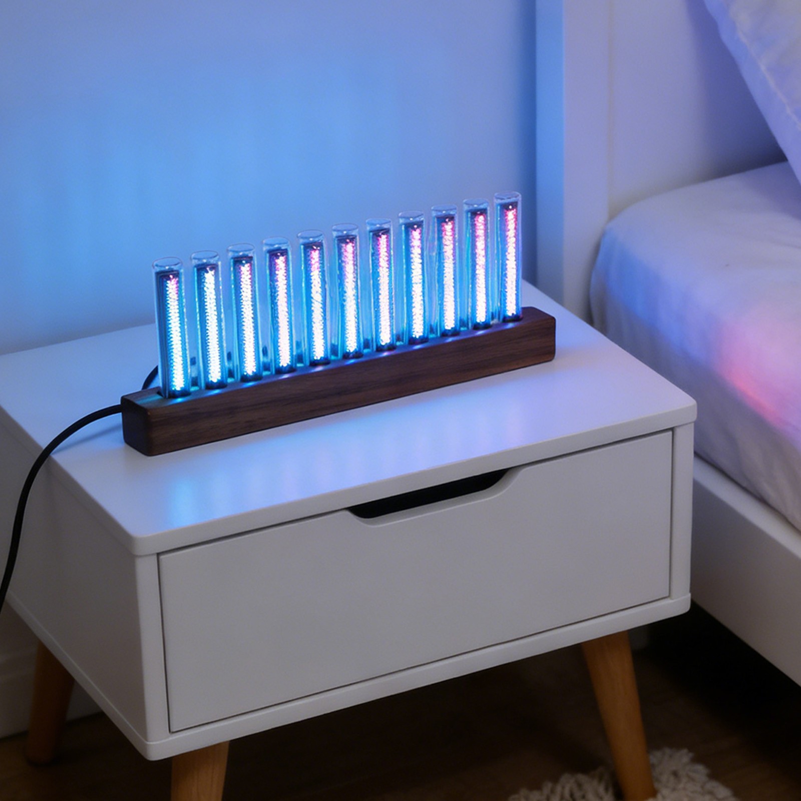 1 LED Music Spectrum Display With Adjustable Brightness For Home Use