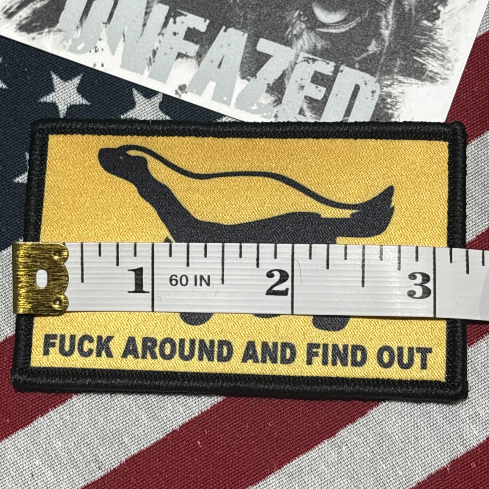 Honey Badger FAFO Patch Hook & loop High Quality 2x3”