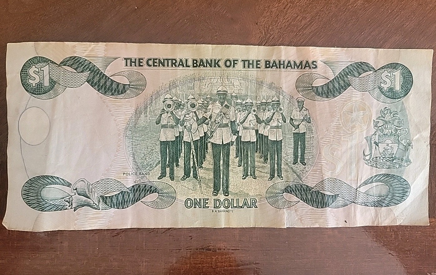 Banknote Bahamas 1 Dollar 1996 P57a