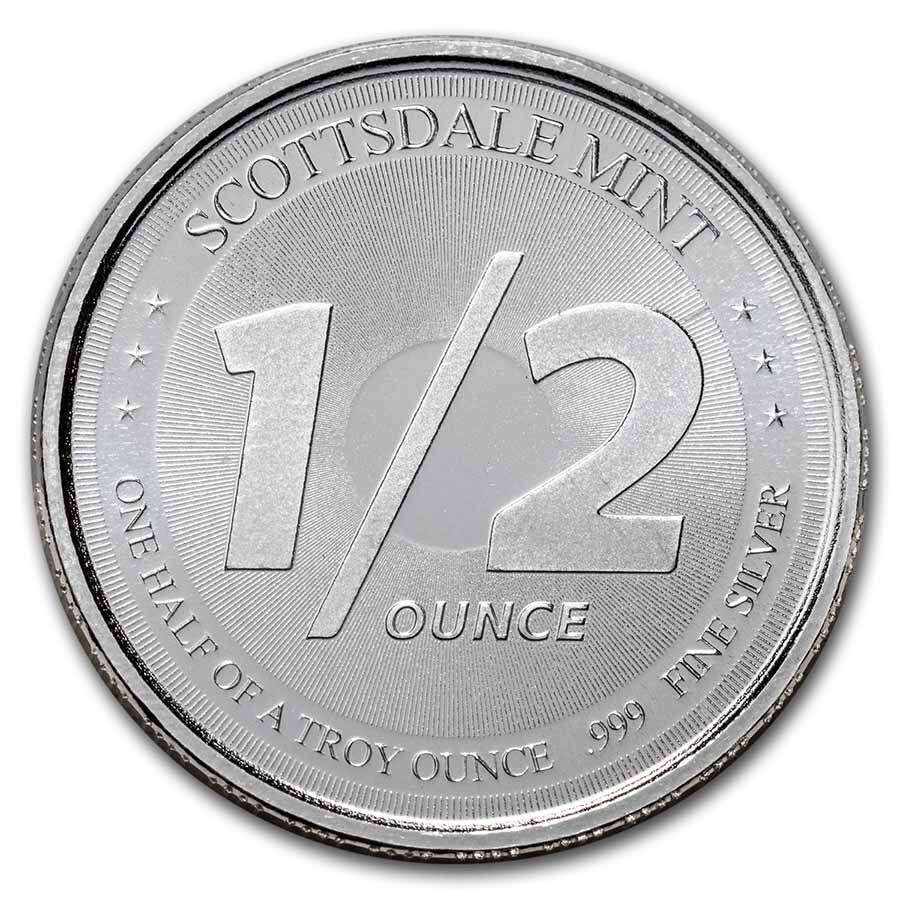 1/2 oz Silver Round - Scottsdale Lion