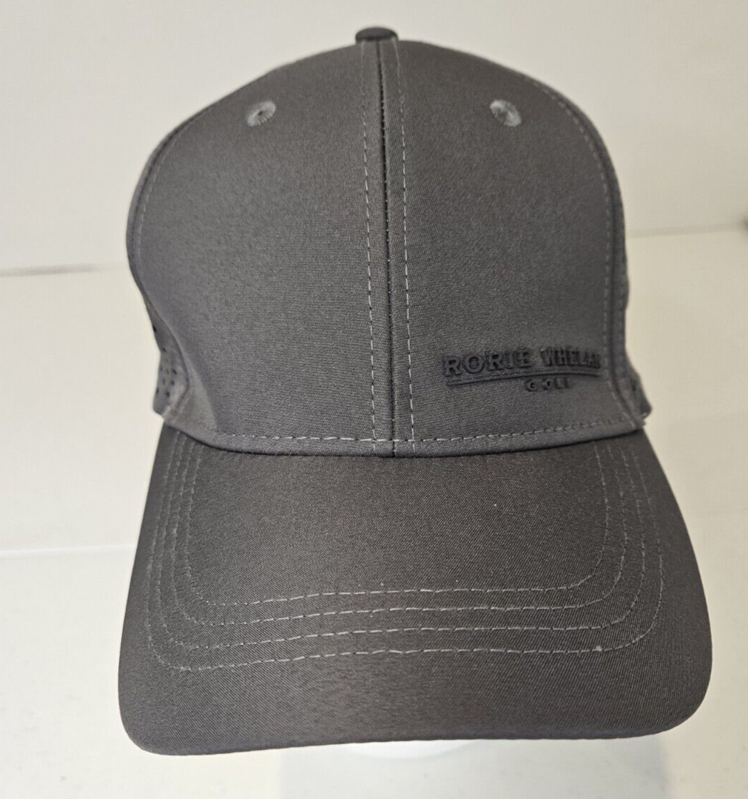 New RORIE WHELAN Golf Logo Grey Performance Breathable Snapback Men's Cap Hat