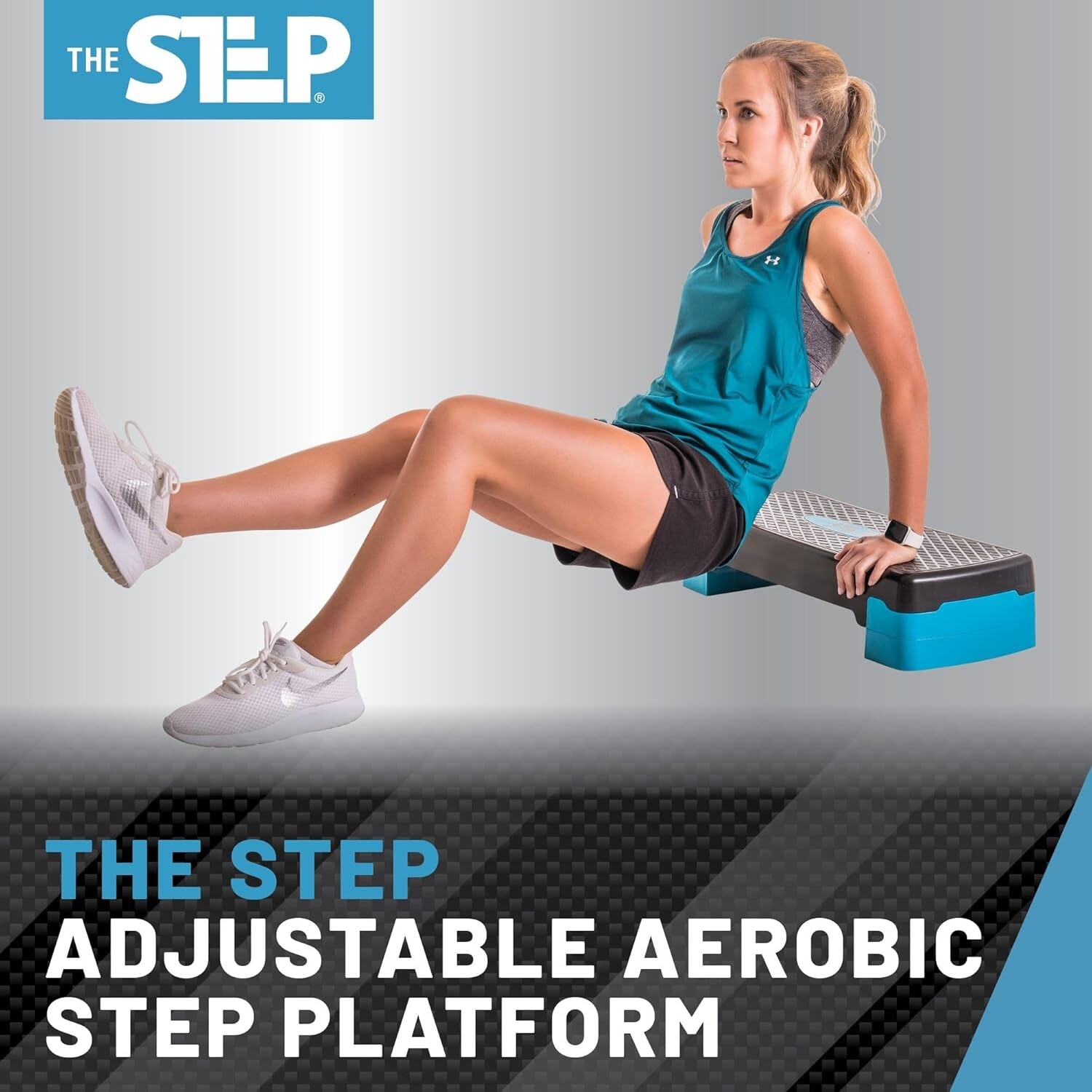 Adjustable Aerobic Step Platform for Home Workouts - Max 400 lbs Capacity