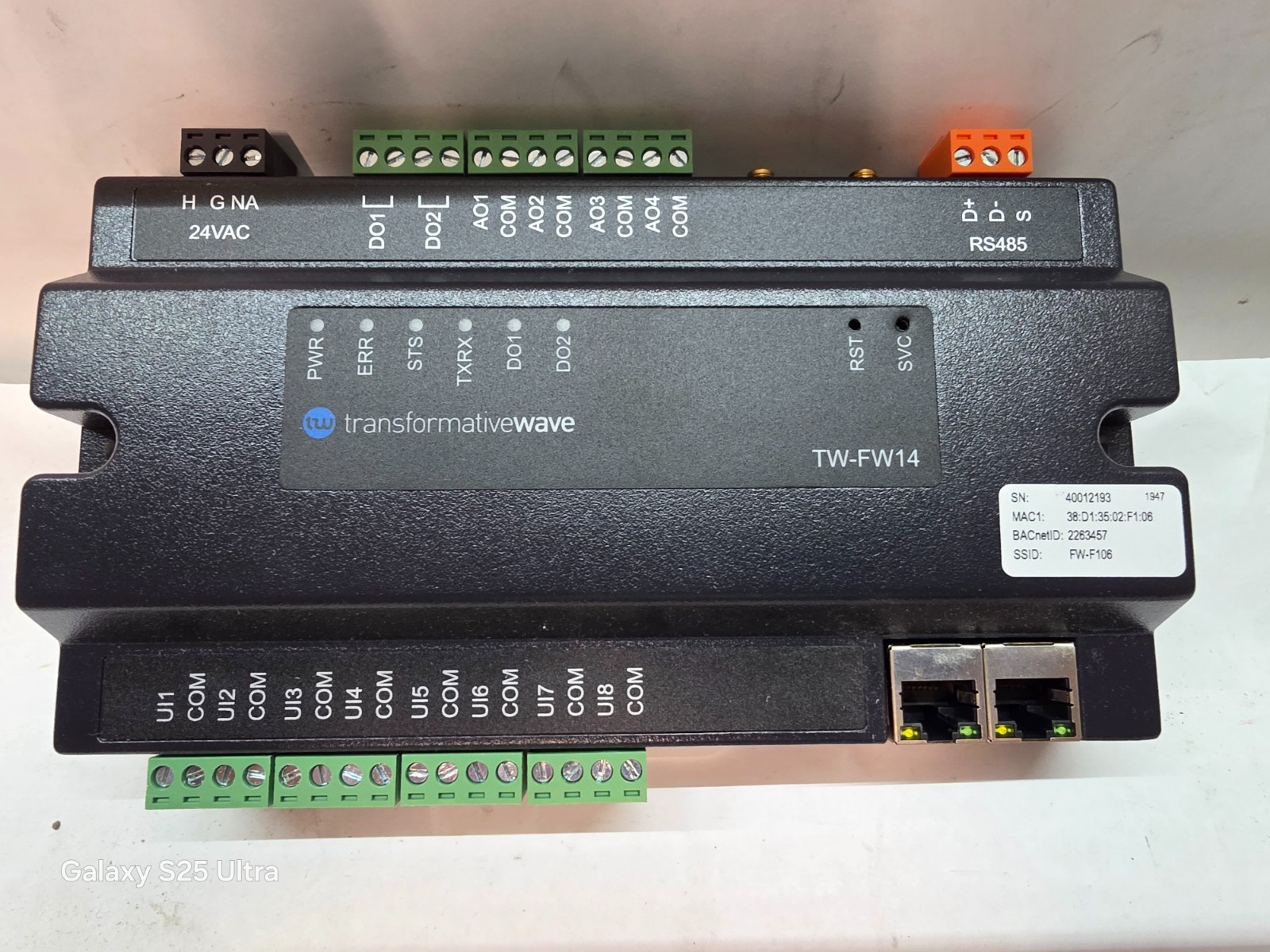 EASYIO FW-14 WIFI CONTROLLER MODULE FW SERIES