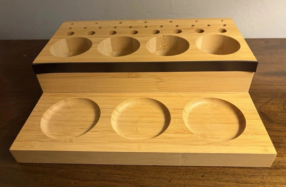 Wooden Fly Tying Tool Caddy Fly Fishing Kit Tools Accessories Organizer