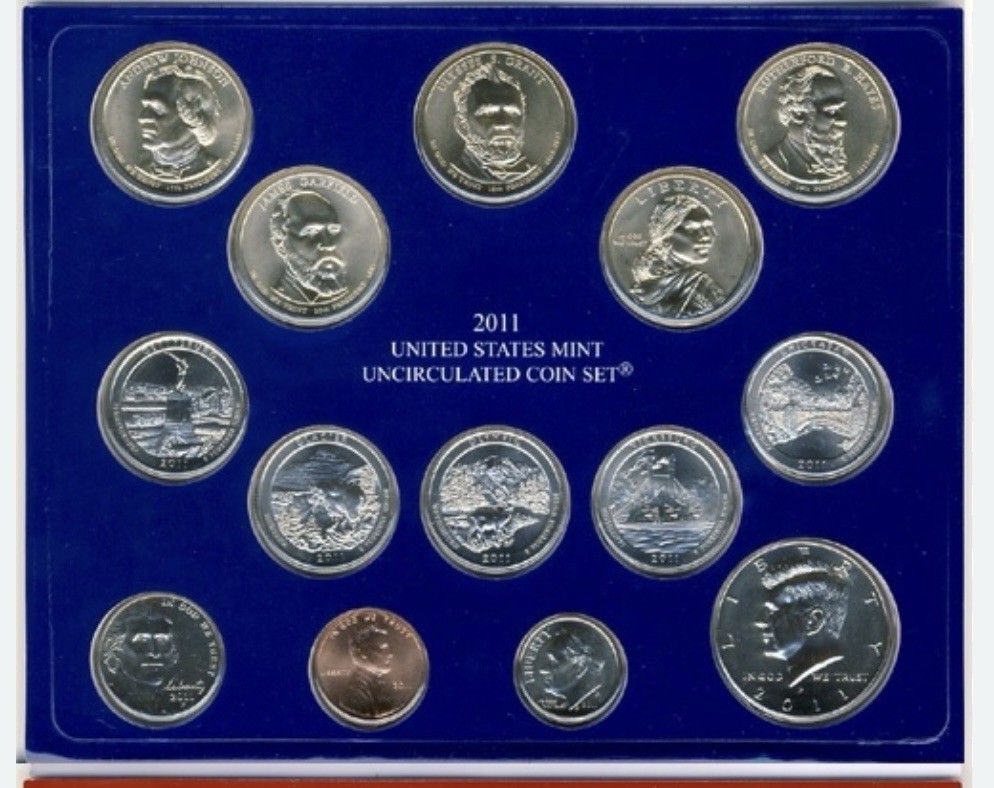 United States Mint Uncirculated Coin Set 2011 Philadelphia 14 Coin Set BU OGP