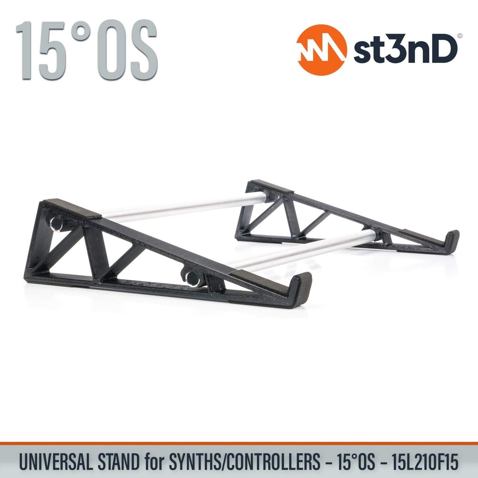 UNIVERSAL STAND for SYNTHS / CONTROLLERS - 15° - Open Style - 15L210F15