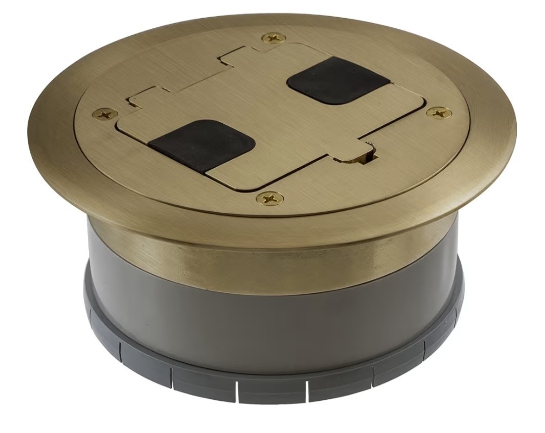 Bryant Electric RF406BP Pre-Assembled Flange, Cover, and Leveling Ring for Floor