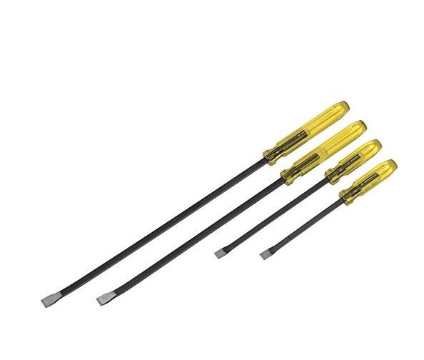 Stanley Proto J2156S 4-piece Large Handle Pry Bar Set, (now with black handles)