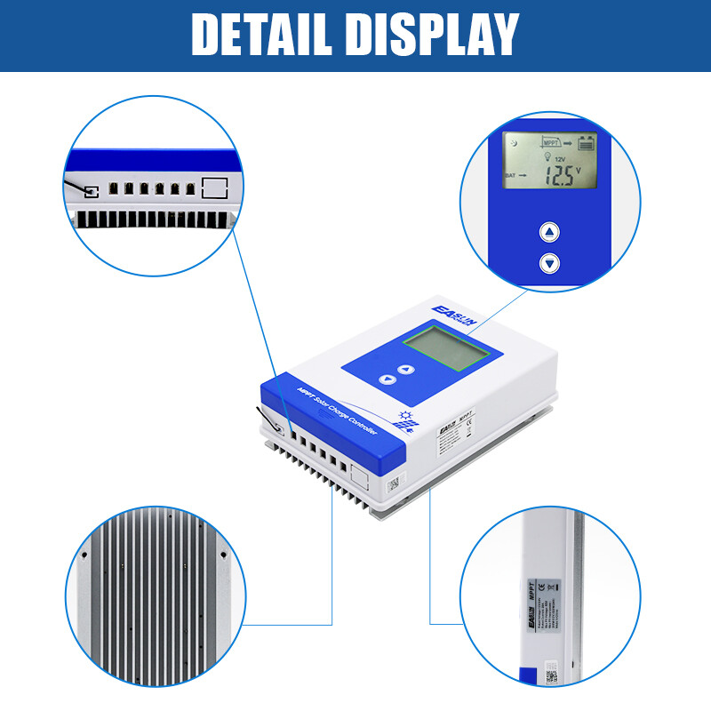 40Amp MPPT Solar Charge Controller Solar Panel Regulator for Lithium AGM Battery