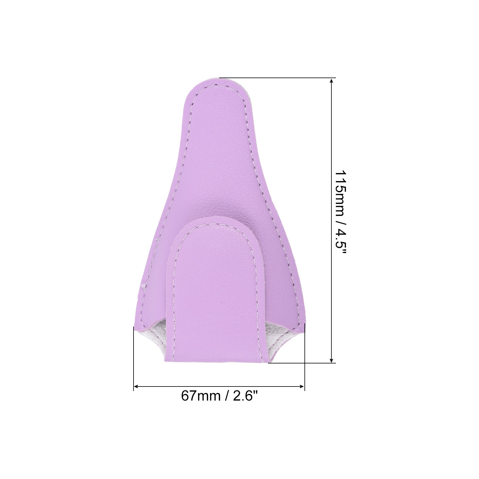 4Pcs 4.5"x2.6" PU Leather Embroidery Scissors Sheath Protective Cover, Purple