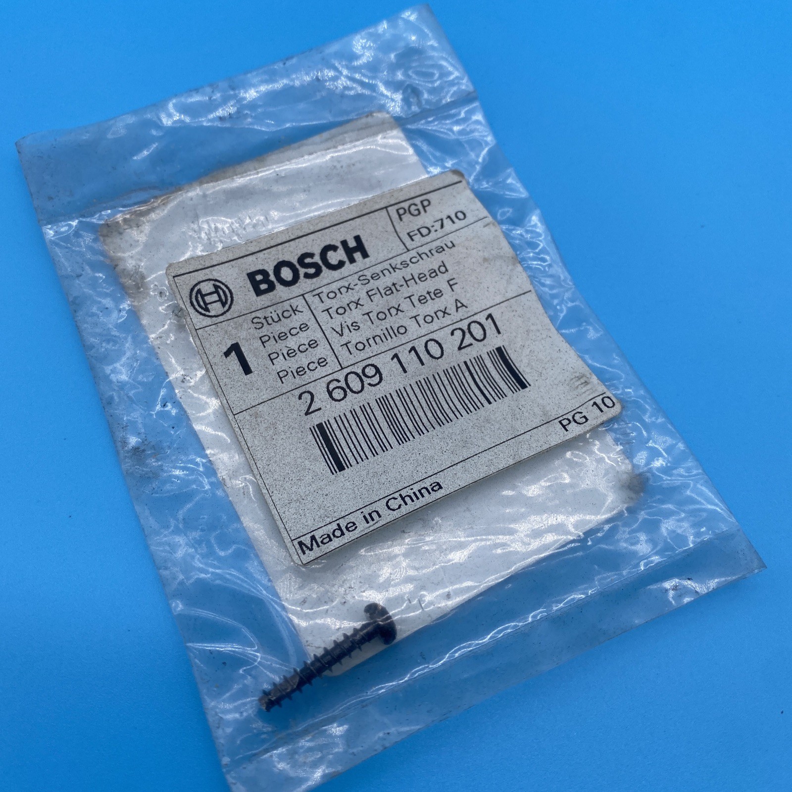 New Genuine Bosch 2609110201 Torx Flat-Head Screw