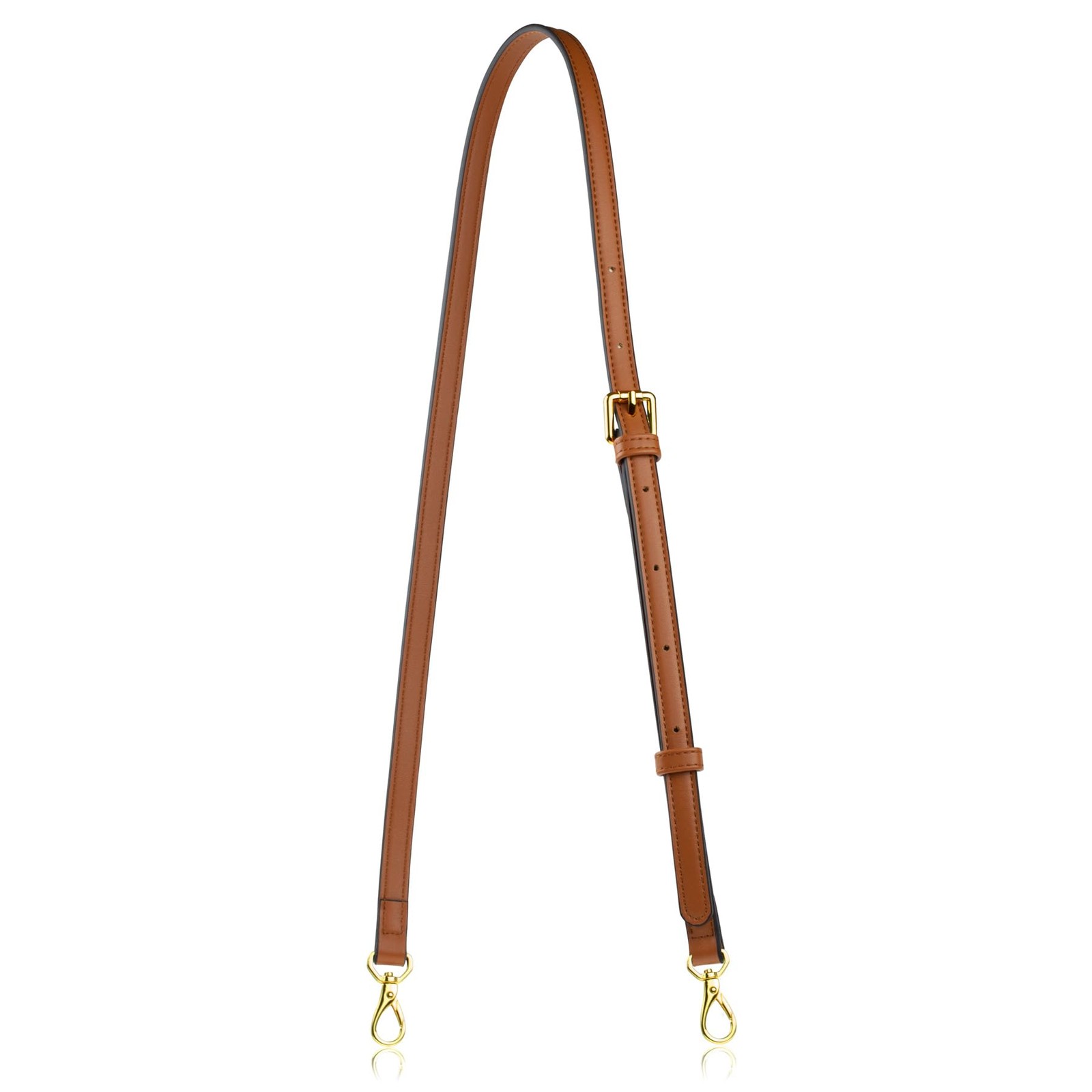 Allzedream Leather Purse Strap Replacement Crossbody Handbag Medium, Brown