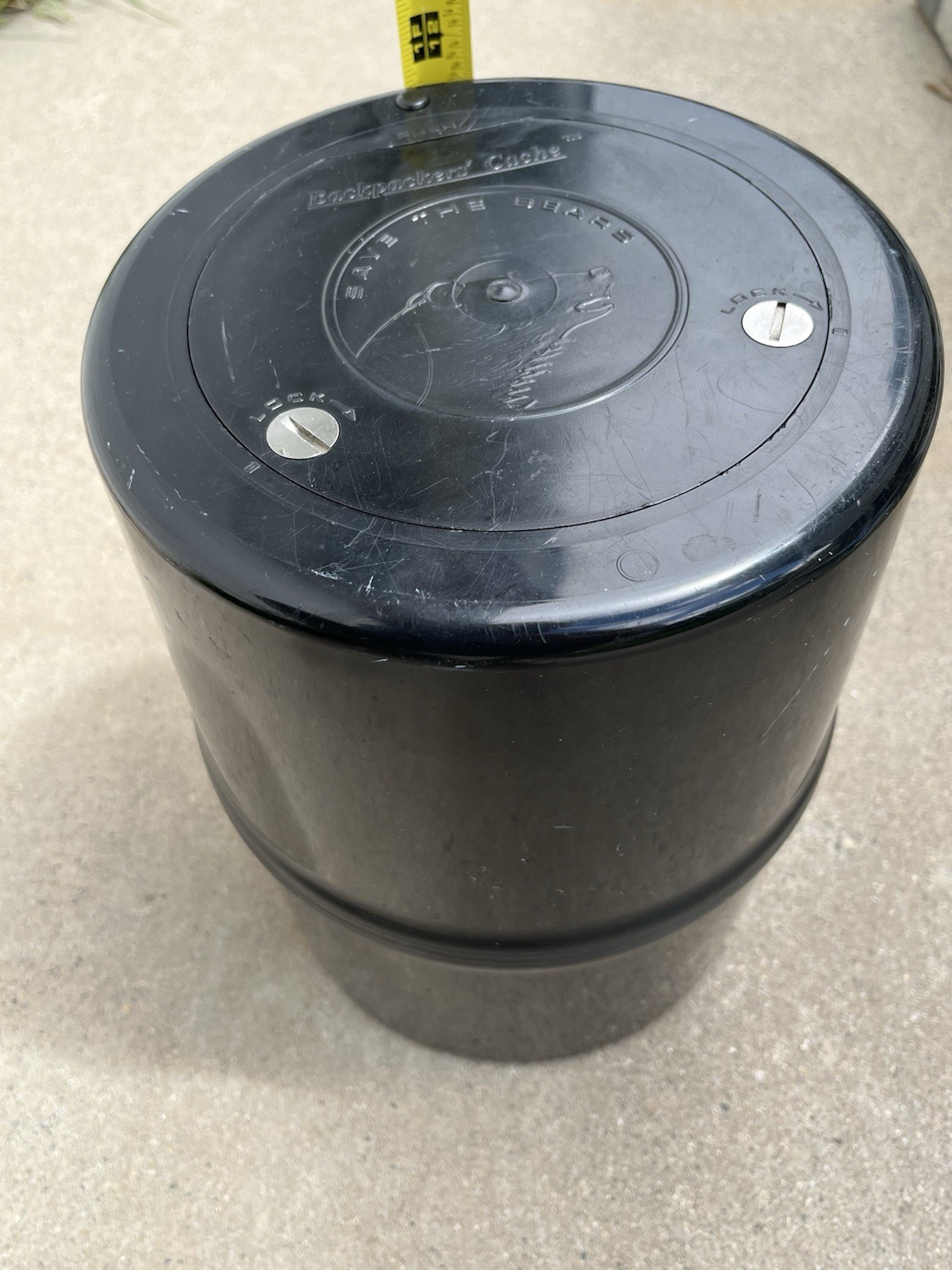 GARCIA MFG SAVE THE BEARS BACKPACKER'S CACHE Container Bear proof container