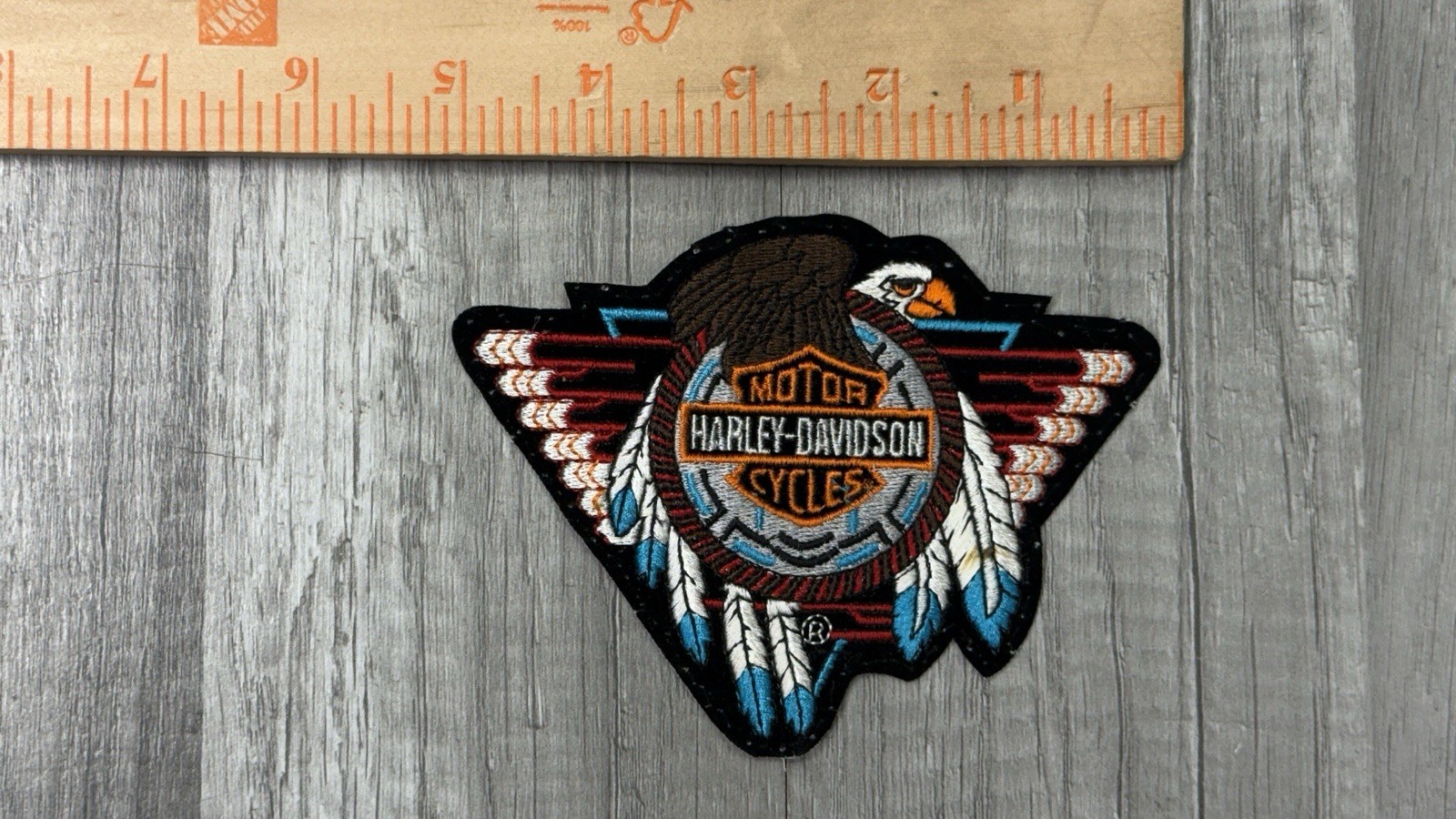 Harley Davidson Concho Eagle B&S Motorcycle Medium Emblem Patch NEW