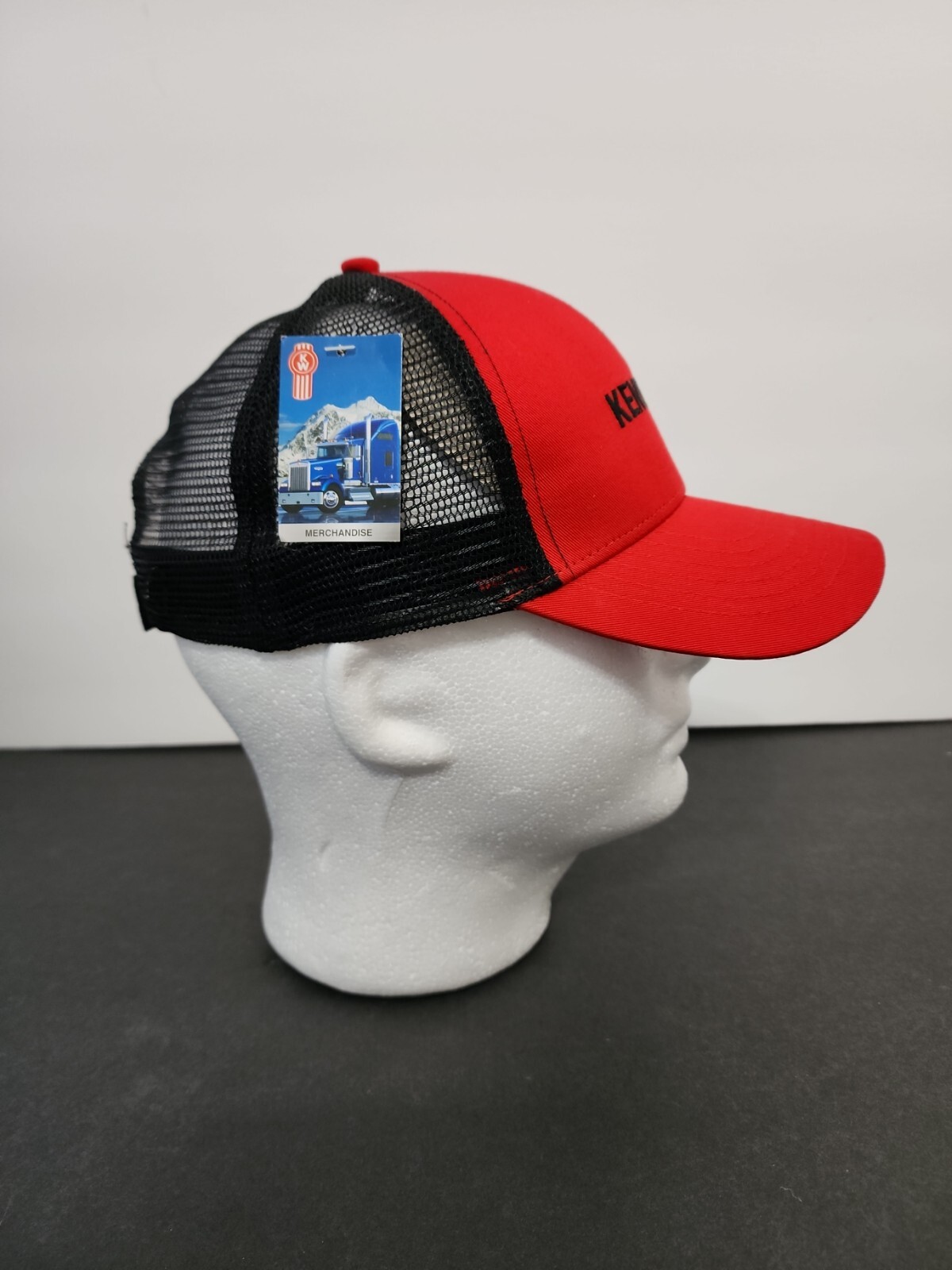 Kenworth Red And Black Long Haul Trucker Mesh Adjustable Cap