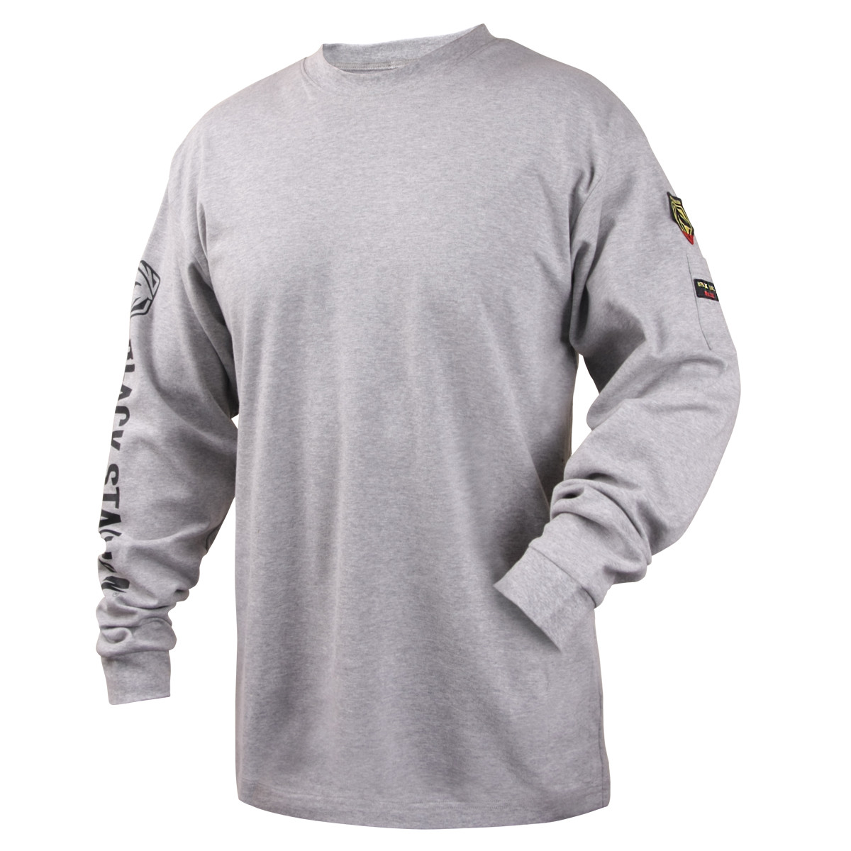Revco Black Stallion Gray 7 oz. FR Cotton Knit Long-Sleeve T-Shirt Size 2X