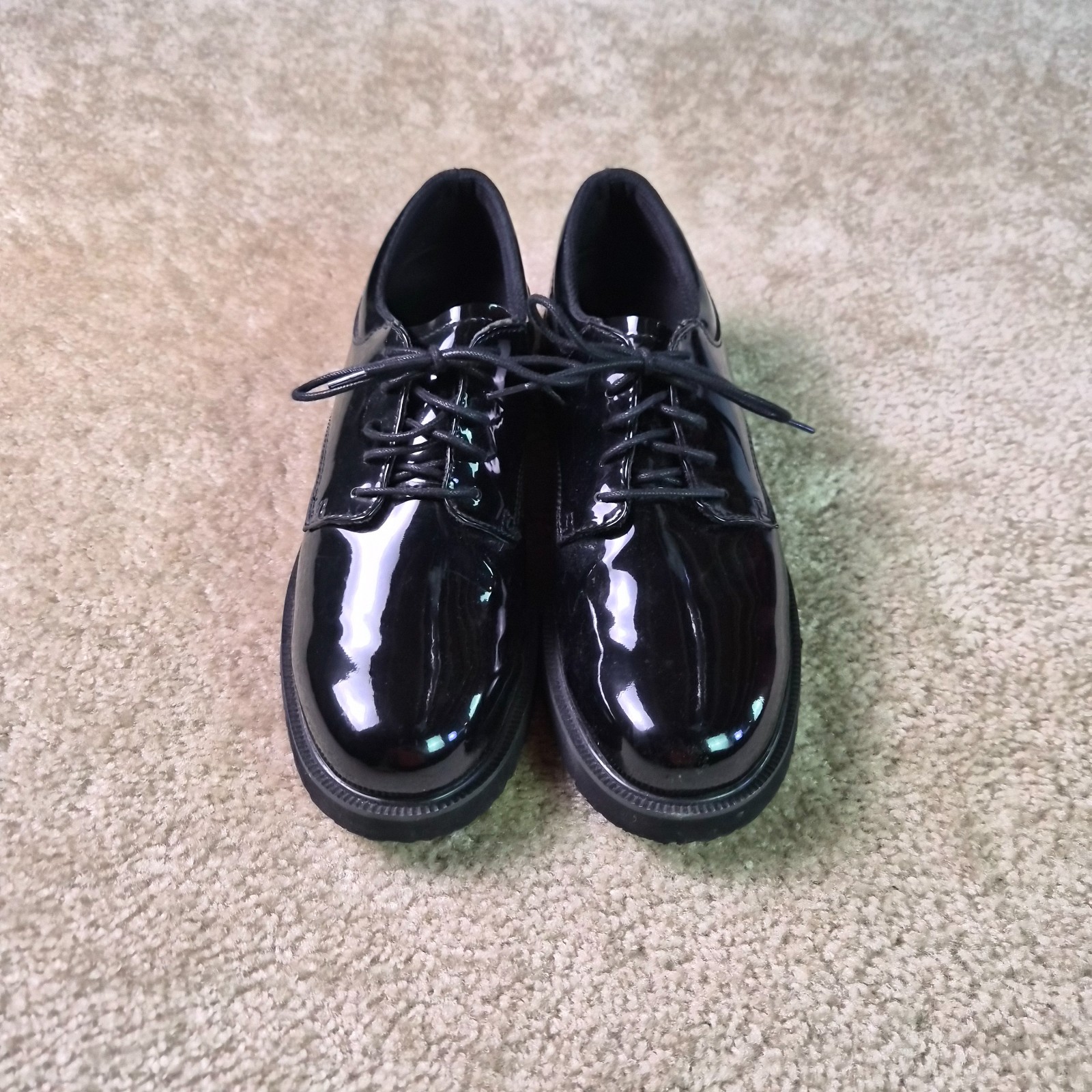 Bates Men’s Dress Shoes-High Gloss Duty Oxford Size 10 Black-E22141 Police/Fire