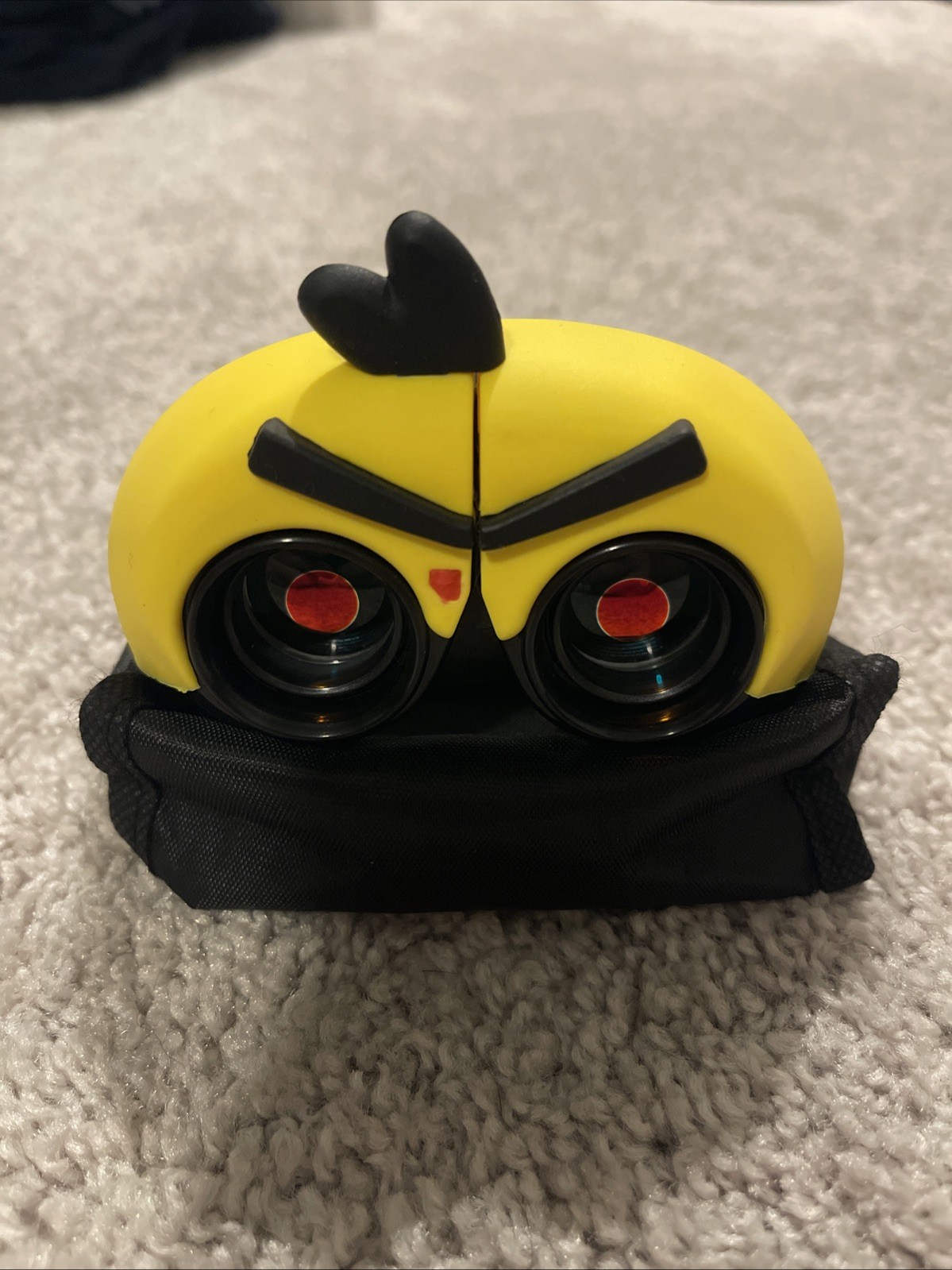 Yellow Angry Bird Binoculars Compact Silicone Kids Fun 8x22 HD With Case
