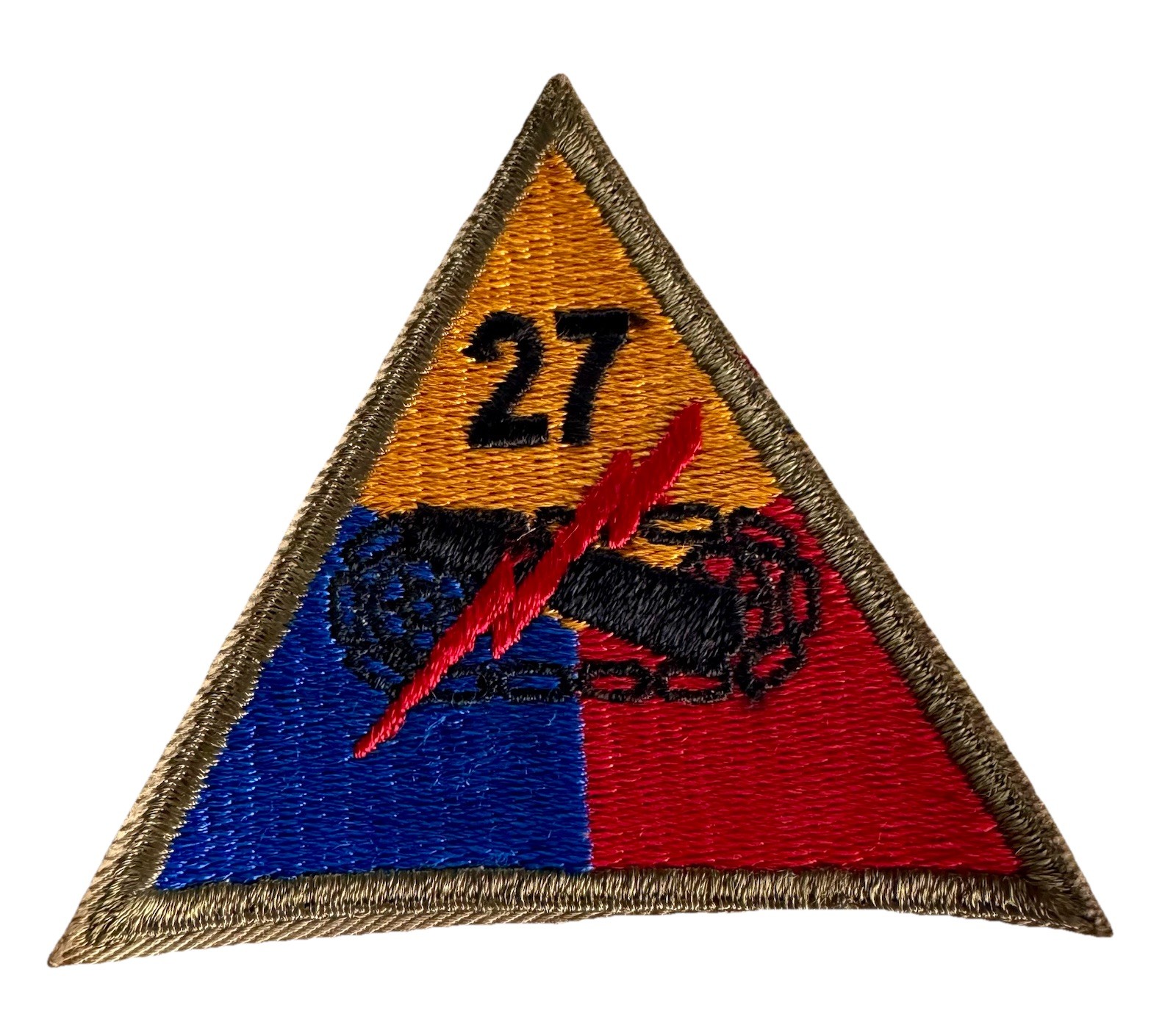 VTG Original U.S. Army 27th Armored Empire Division Patch Post WWII WW2 1950s NY