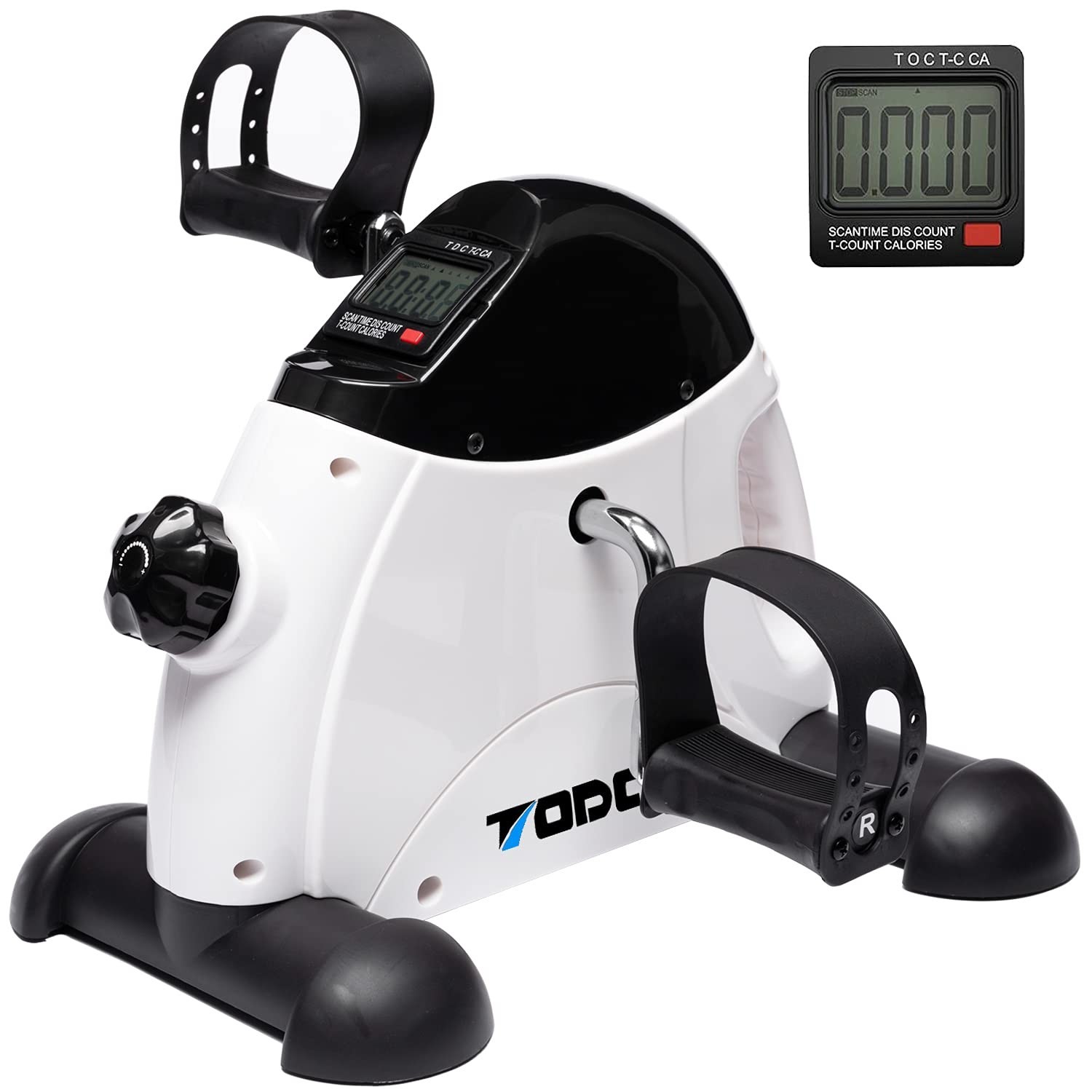 Mini Exercise Bike TODO Pedal Exerciser Foot Peddler Portable Therapy Bicycle...