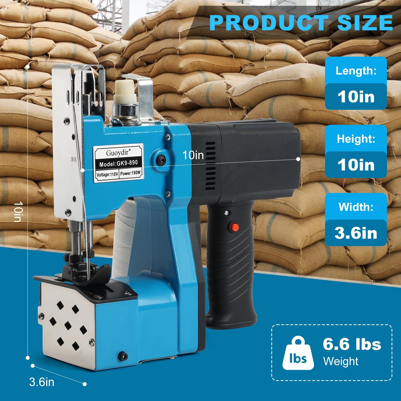 heavy-duty sewing machine, industrial sewing machine, handheld sewing machine