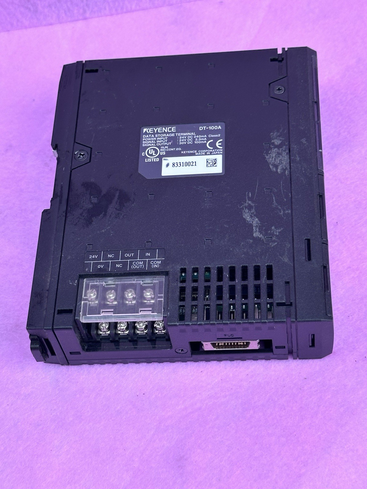 Lot Of 3. Keyence DT-100A Data Storage Terminal