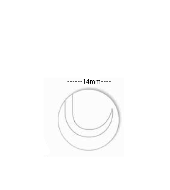 ASKIN Mfg. Bone Hook with T handle, 14mm Deep, 7"