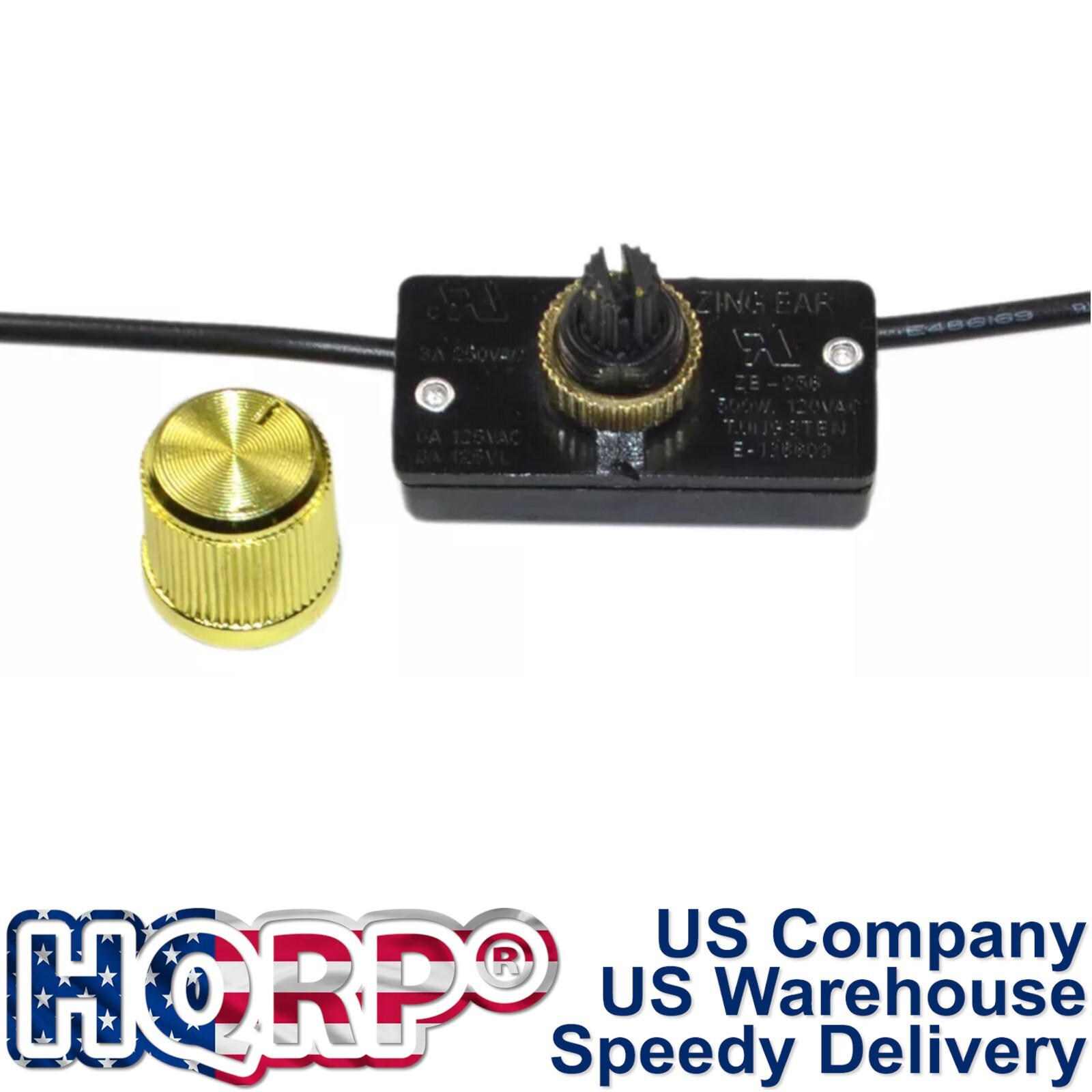 Hi-Lo-Off Universal Incandescent Rotary Light Lamp Switch 6A 125V