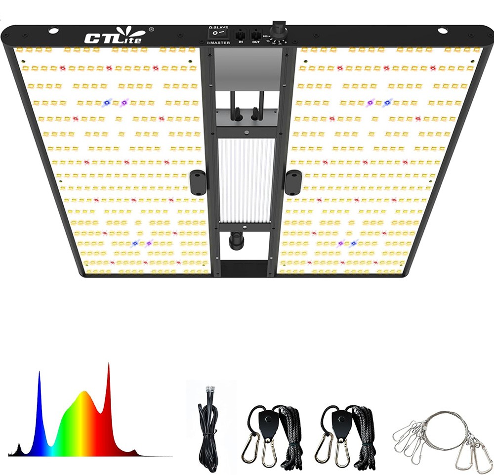 CTLite QP2000 LED Grow Light 4x4ft Full Spectrum for Indoor Plants Flower UV/IR