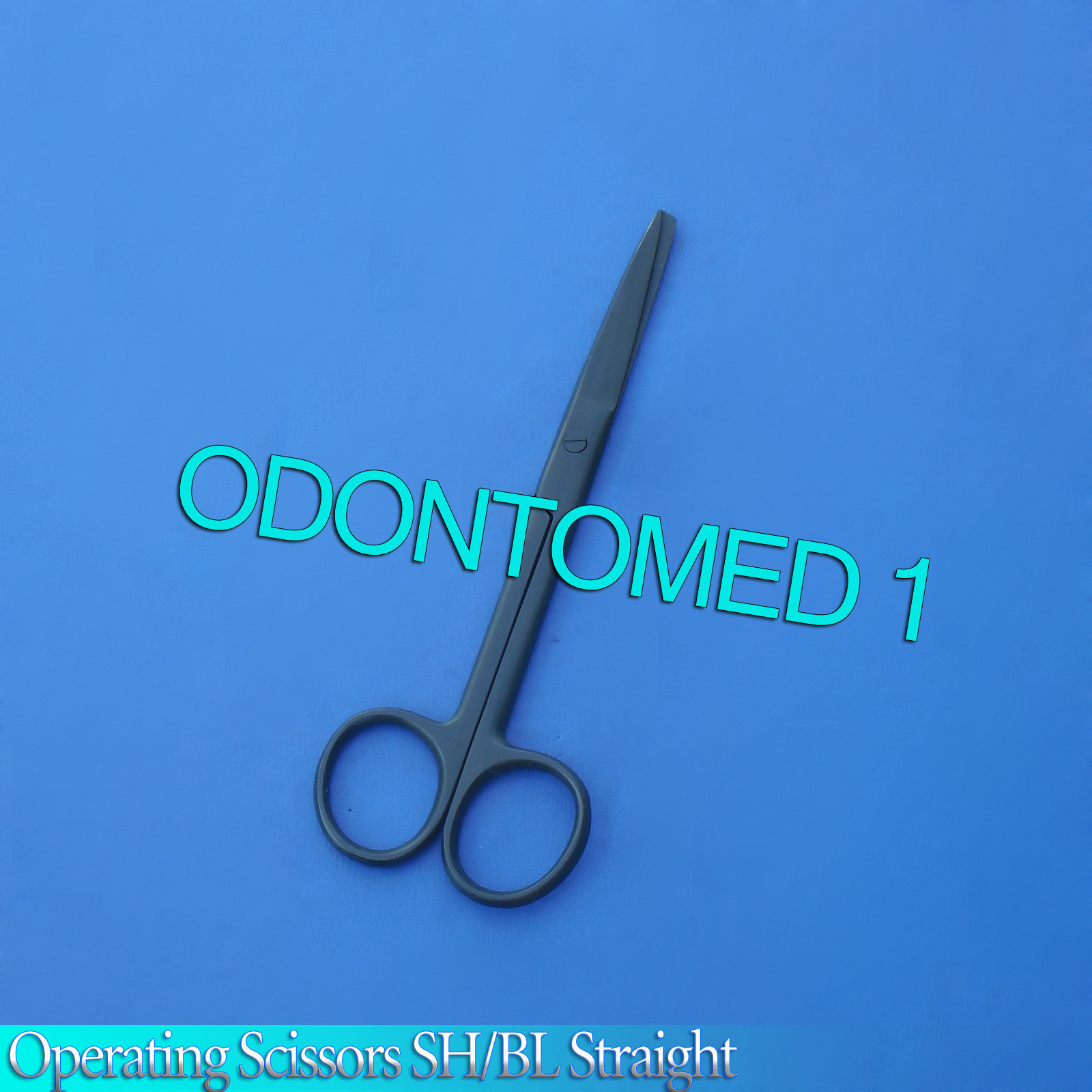 Operating Scissors Straight 6" Sharp/Blunt Black Coated Surgical Instruments